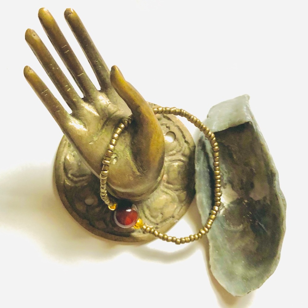 Handmade Genuine Stone Bead Bracelet